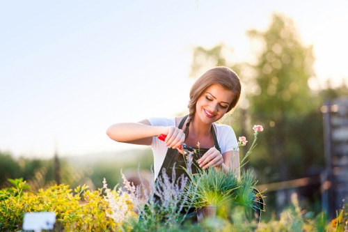 Accessible landscaping content on a Barkingside service page